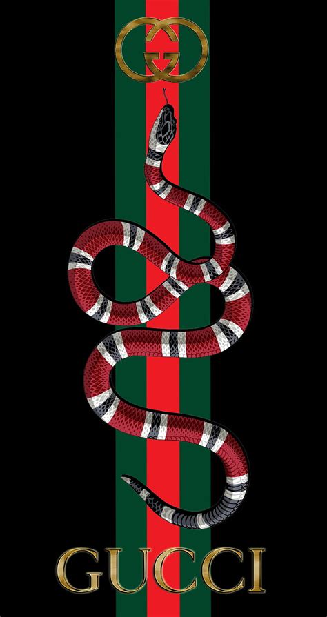 gucci snake logo wallpaper.